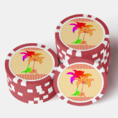 Bloemendisplay Beige Poker Chips (Opstapeling)