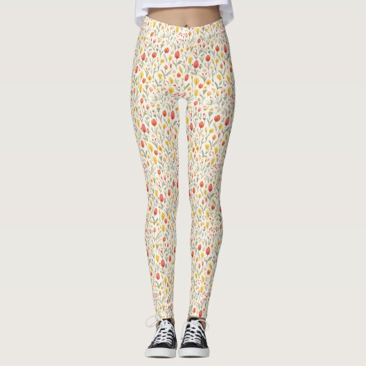 Bloemendiversiteit is het meesterwerk van de Natuu Leggings (Voorkant)