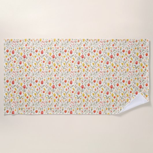 Bloemendiversiteit is het meesterwerk van de Natuu Strandlaken (Voorkant)