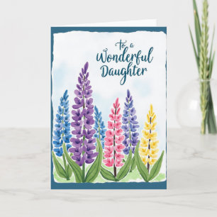 Bloemendochter Aquarelkaart Kaart
