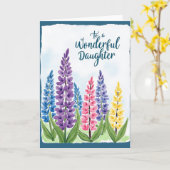 Bloemendochter Aquarelkaart Kaart (Gele Bloem)