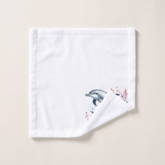 Bloemendolfijn Bad Handdoek (Wasdoekje)