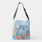 Bloemendolfijn Crossbody Tas (Achterkant)