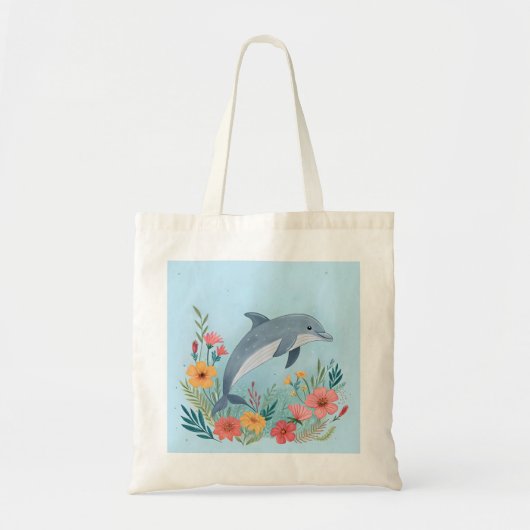 Bloemendolfijn Tote Bag (Voorkant)