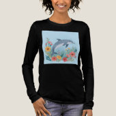 Bloemendolfijn Tri-Blend Shirt (Voorkant)