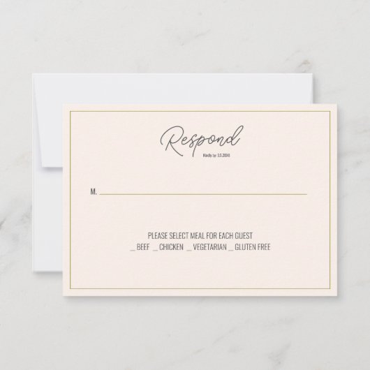 Bloemendoop met kruisvlakke RSVP (Achterkant)