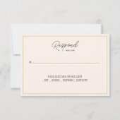 Bloemendoop met kruisvlakke RSVP Kaartje (Achterkant)