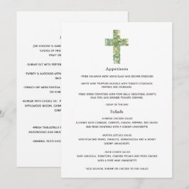 Bloemendopmenu of Doopmenu Menu