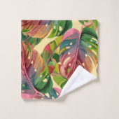 Bloemendouchegordijn Bad Handdoek (Wasdoekje)