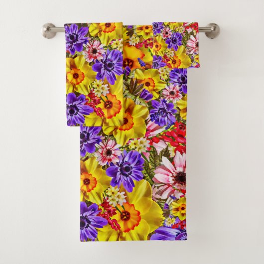 Bloemendouchegordijn Bad Handdoek (Insitu)