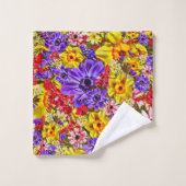 Bloemendouchegordijn Bad Handdoek (Wasdoekje)