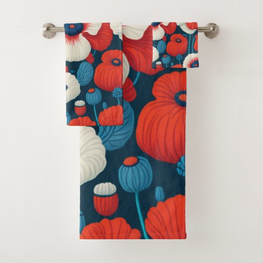 Bloemendouchegordijn Bad Handdoek (Insitu)