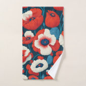 Bloemendouchegordijn Bad Handdoek (Handdoek)