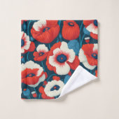 Bloemendouchegordijn Bad Handdoek (Wasdoekje)