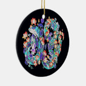 bloemendraak keramisch ornament (Rechts)