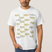 Bloemendragende libellen t-shirt (Voorkant)