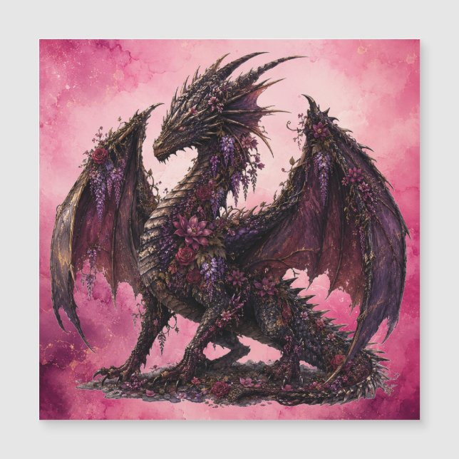 Bloemendragon | Botanische Fantasiedragon (Voorkant)