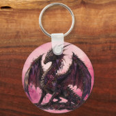 Bloemendragon | Botanische Fantasiedragon Sleutelhanger (Voorkant)