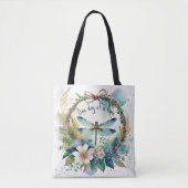 Bloemendragonfly Eén dag tegelijk Tote Bag (Voorkant)
