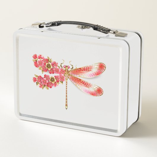 Bloemendragonfly met juwelen sakura (Achterkant)