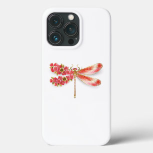 Bloemendragonfly met juwelen sakura Case-Mate iPhone case