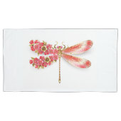 Bloemendragonfly met juwelen sakura kussensloop (Voorkant)