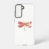 Bloemendragonfly met juwelen sakura samsung galaxy hoesje (Achterkant)