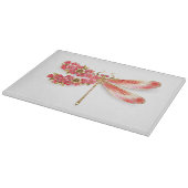 Bloemendragonfly met juwelen sakura snijplank (Hoek)