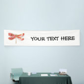 Bloemendragonfly met juwelen sakura spandoek (Beurs)