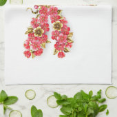 Bloemendragonfly met juwelen sakura theedoek (Gevouwen)