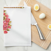 Bloemendragonfly met juwelen sakura theedoek (Quarter Fold)