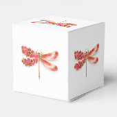 Bloemendragonfly met sieraden sakura bedankdoosjes (Achterkant)