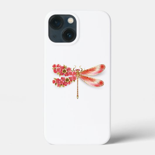 Bloemendragonfly met sieraden sakura Case-Mate iPhone case (Achterkant)