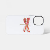 Bloemendragonfly met sieraden sakura iPhone hoesje (Achterkant horizontaal)