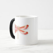Bloemendragonfly met sieraden sakura magische mok (Voorkant links)