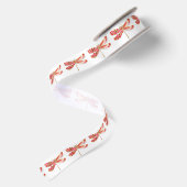 Bloemendragonfly met sieraden sakura satijnen lint (Achterkant)