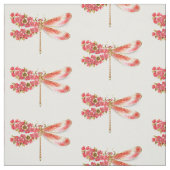 Bloemendragonfly met sieraden sakura stof (Swatch)