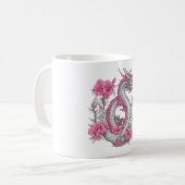 Bloemendrak koffiekop koffiemok (Voorkant links)