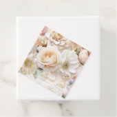 Bloemendrama bruiloft dank u wit ID1022 Bedankjes Labels (In situ)