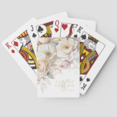 Bloemendrama bruiloft dank u wit ID1022 Pokerkaarten (Achterkant)