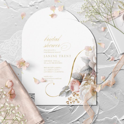 Bloemendrama bruiloft Vrijgezellenfeest boog ID102 Kaart