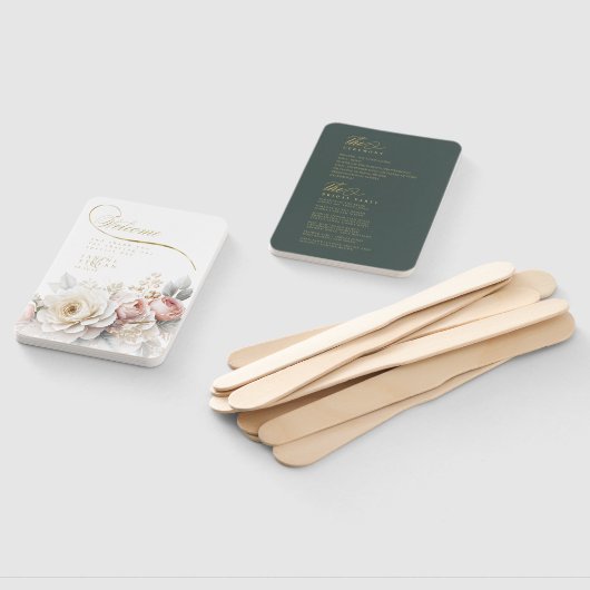 Bloemendrama Trouwprogramma Groene ID1022 Handwaaier (Niet-gemonteerd)