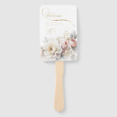 Bloemendrama Trouwprogramma Groene ID1022 Handwaaier (Voorkant)