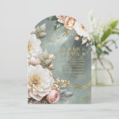 Bloemendrama Wedding Green Arch ID1022 Kaart (Staand voorkant)