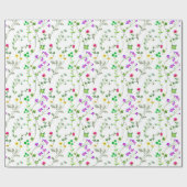 Bloemendrank Cadeaupapier (Vlak)