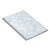 Bloemendraperie - Poederblauw Notitieboek (Rechterzijde)