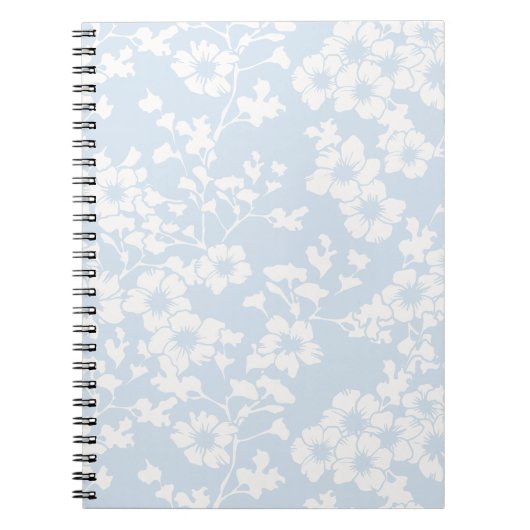 Bloemendraperie - Poederblauw Notitieboek (Voorkant)