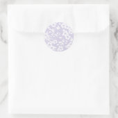 Bloemendraperie - Stof Lavendel Ronde Sticker (Tas)