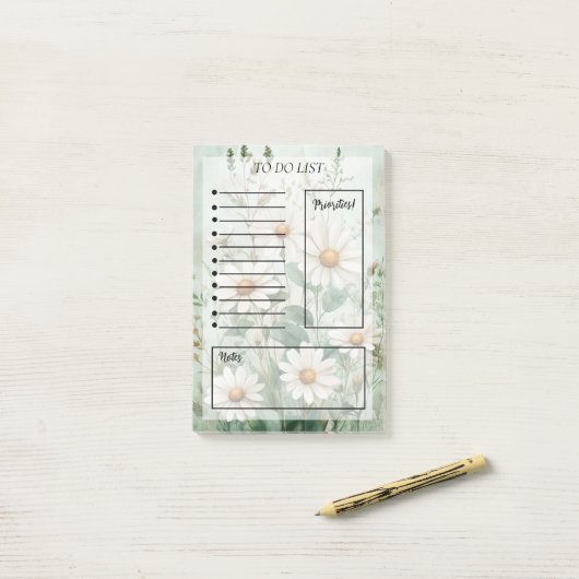 Bloemendrempelingenlijst Post-it® Notes (Op bureau)