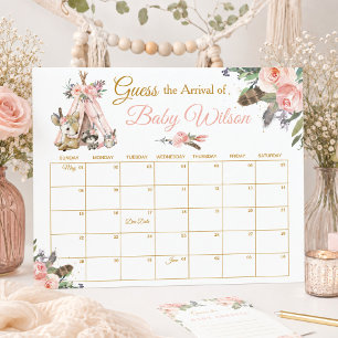 Bloemendrijfstamland Raad Baby's Aankomst Spel Poster
